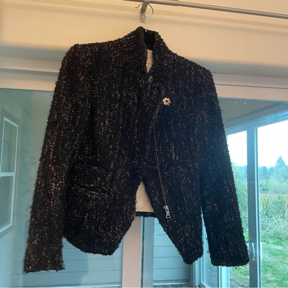 Banana Republic Wool Jacket Coat zipper 0 petite